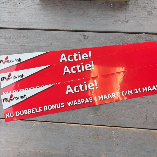MET SPOED STICKERS NODIG, BIJ ONS KAN HET.
@jpscarwash #spoed #stickers #aanbieding #carwash