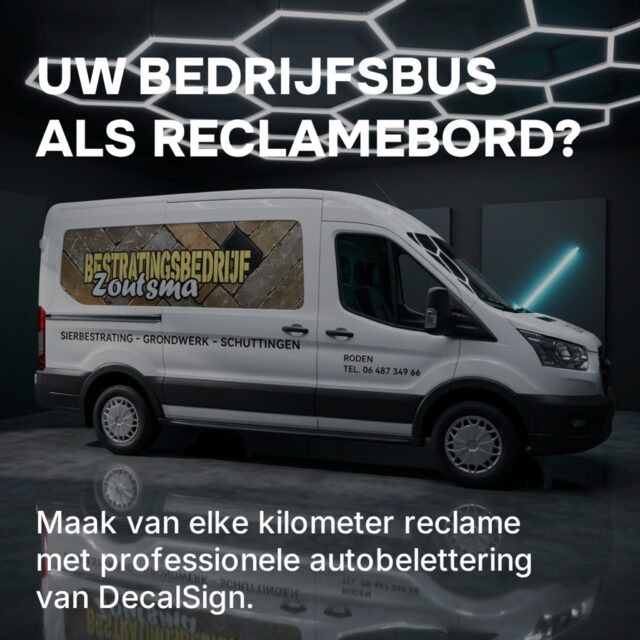 Laat ook uw bedrijfsauto beletteren, en val op in het straatbeeld. Elke kilometer die u rijdt, maakt u reclame!